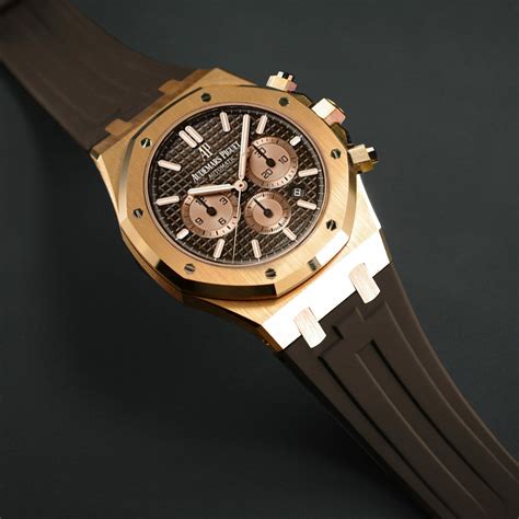 audemars piguet royal oak strap|audemars piguet with rubber strap.